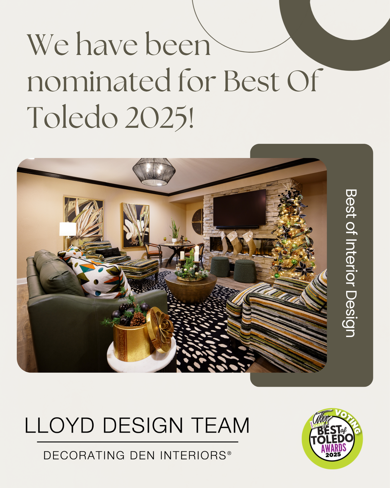 The Lloyd Design Team recently got nominated for the Best of Toledo 2025.